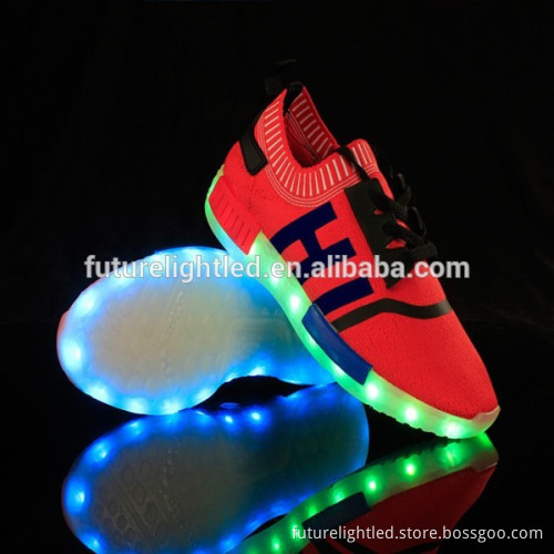 Unisex luminous shoes LED FlyKnit LED shoes for adult